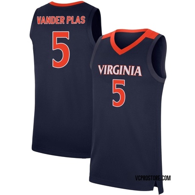 Men's Ben Vander Plas Virginia Cavaliers Replica Basketball Jersey - Navy