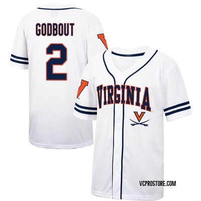 Men's Henry Godbout Virginia Cavaliers Replica Colosseum /Navy Free Spirited Baseball Jersey - White