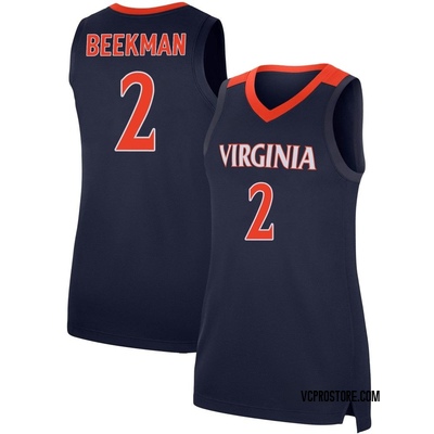 Women's Reece Beekman Virginia Cavaliers Replica Basketball Jersey - Navy